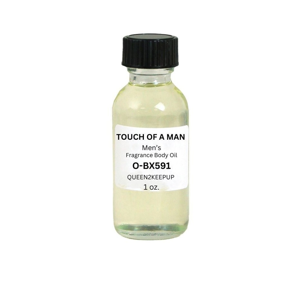 Touch Of A Man Body Oil Fresh Citrus Spicy Woods Masculine Warm Fragrance 1 oz